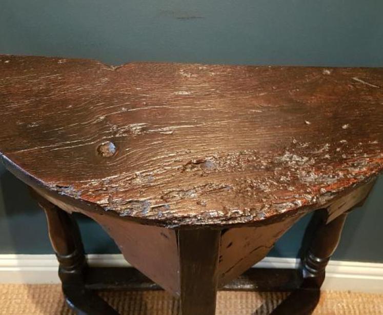 Small Proportioned Early Oak Side Table - Image 5