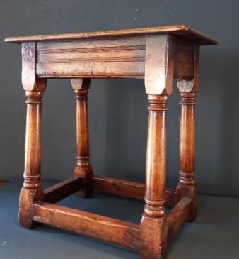 19th Century Oak Joint Stool