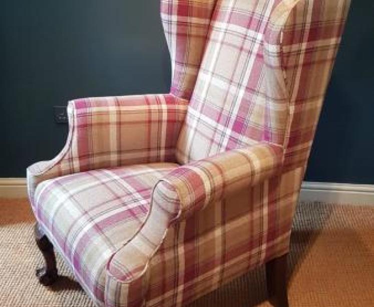 Pair of Victorian Wing Back Arm Chairs - Image 6