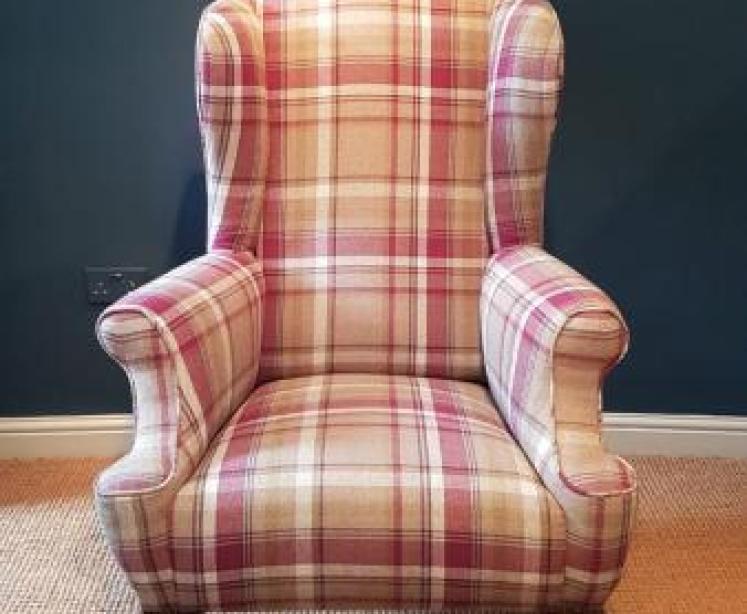 Pair of Victorian Wing Back Arm Chairs - Image 7