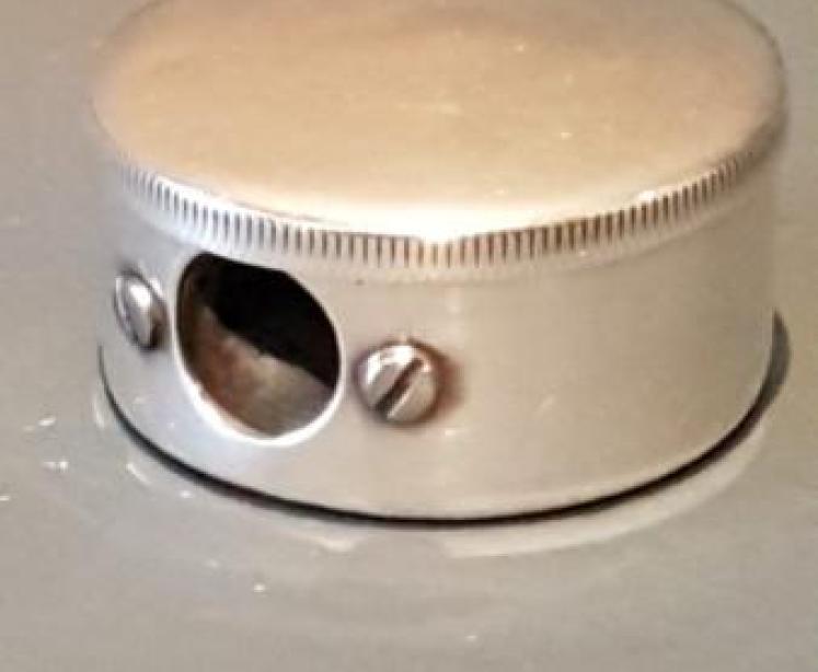 Antique Silver Pencil Sharpener - Image 1