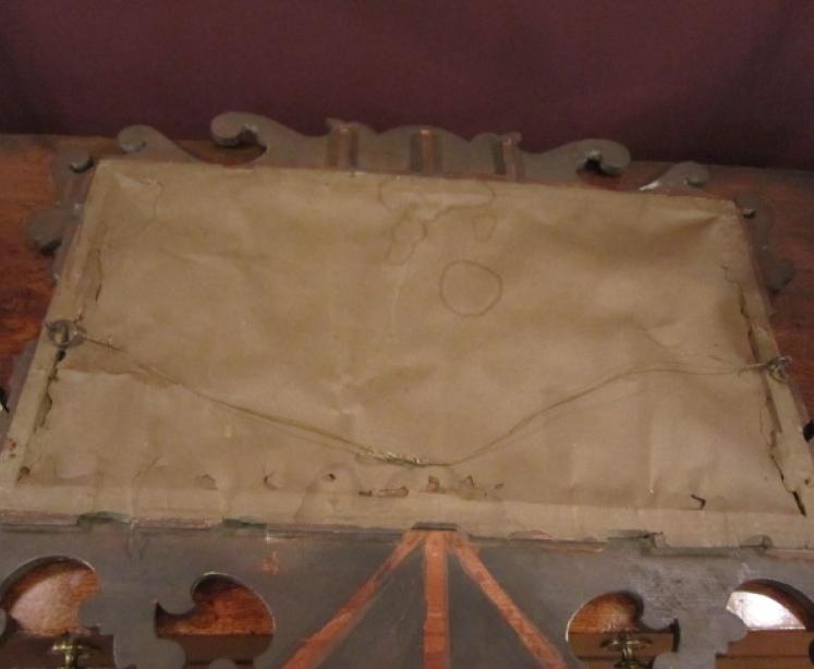 Superb George III Figured Walnut Wall Mirror - Image 5