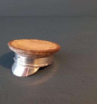 George V Period Silver Novelty Captain's Hat Pin Cushion