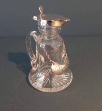 Edwardian Period Silver Whisky Noggin Decanter