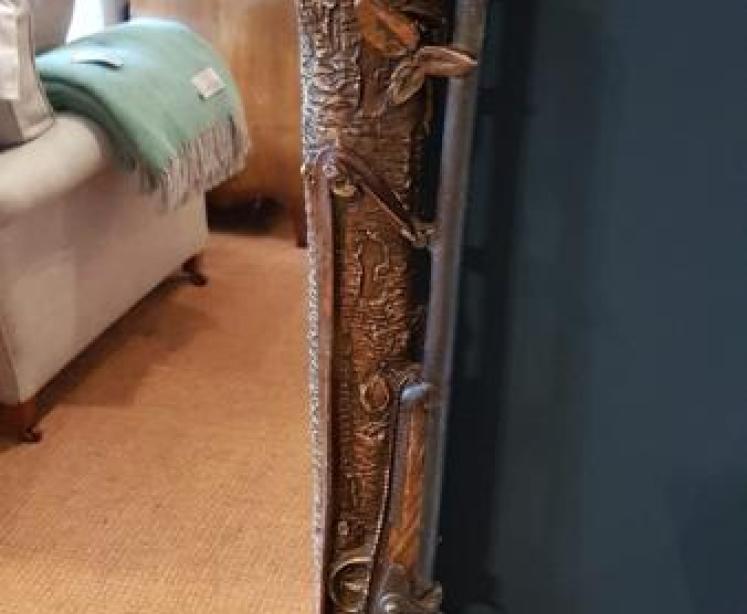 Superb Victorian Shooting Themed Gilt Mirror - Image 7