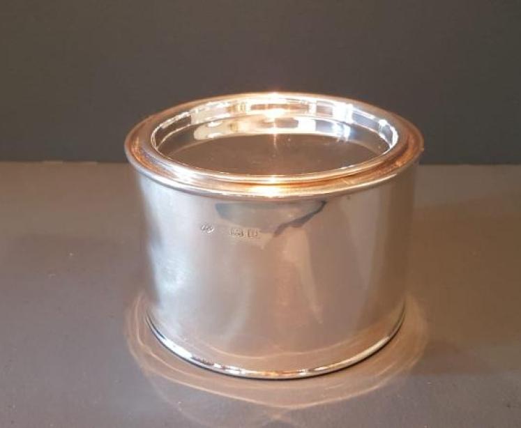 Collectable Asprey's Solid Silver Treacle Tin - Image 1