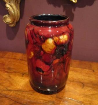 Moorcroft Flambe Anemone & Poppy Exhibition Vase