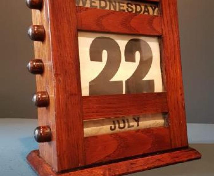 Superior Quality Slanted Desk Calendar - Image 1