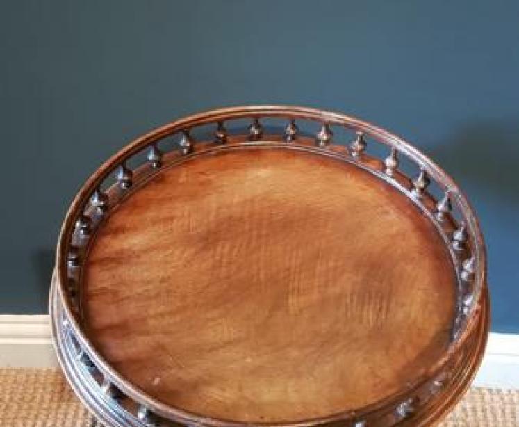 Quality Edwardian Mahogany Wine Table - Image 2