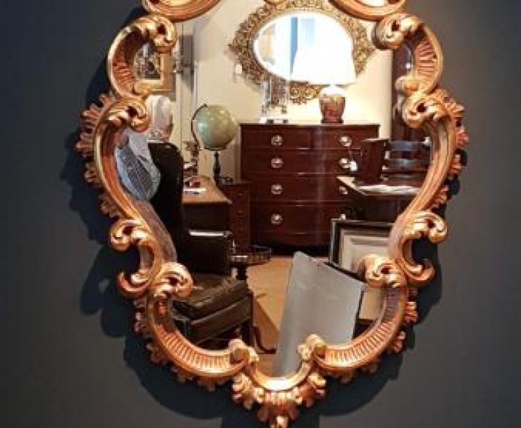 1920's Timber Gilt Mirror - Image 1