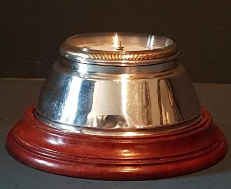Edwardian Silver Barometer Paperweight - Image 2