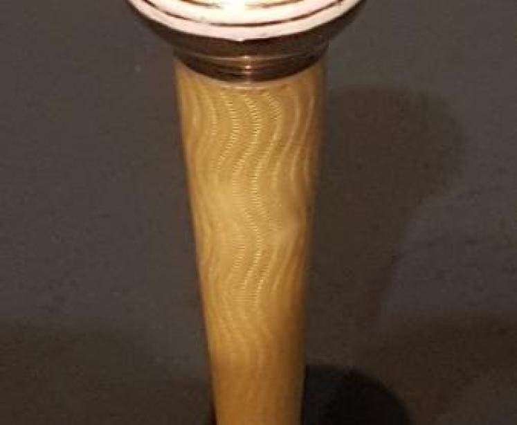 Superb Silver and Enamel Four Piece Pen and Ink Set - Image 3