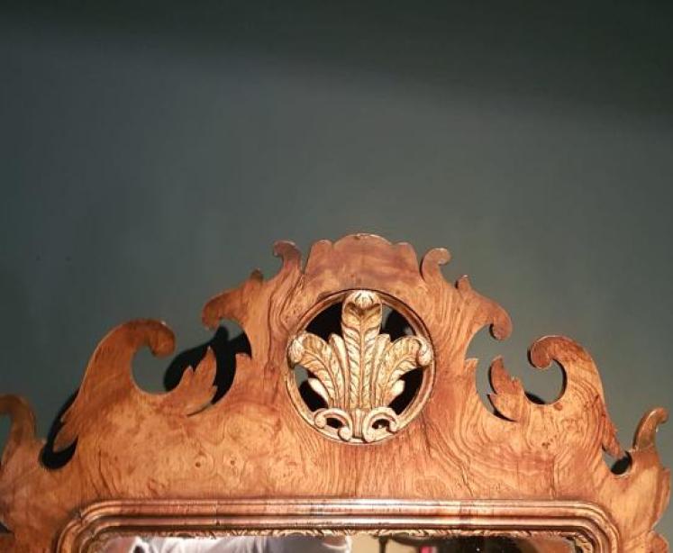 George III Style Pollard Oak Mirror - Image 2