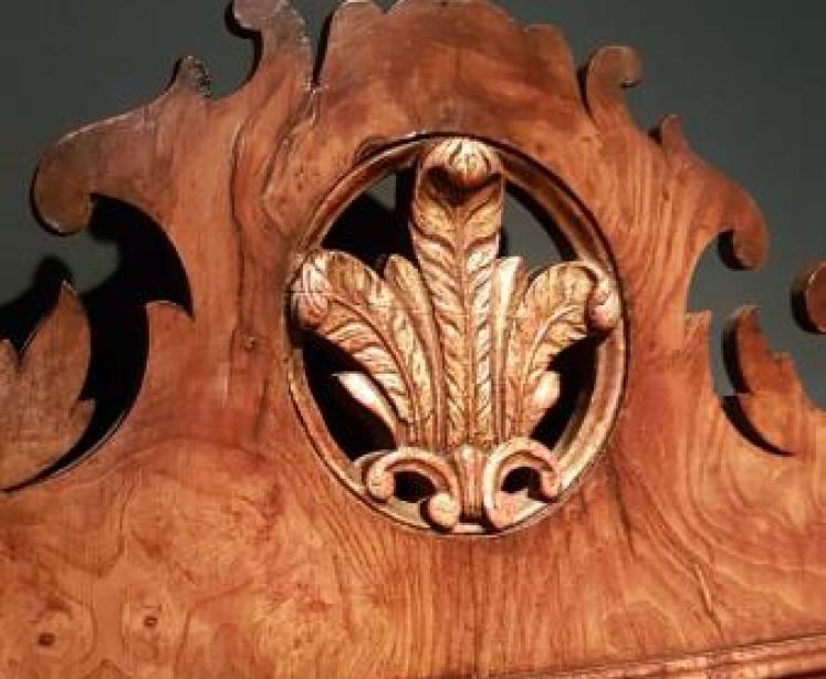 George III Style Pollard Oak Mirror - Image 3