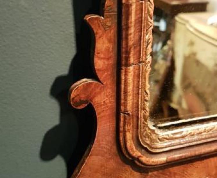 George III Style Pollard Oak Mirror - Image 4