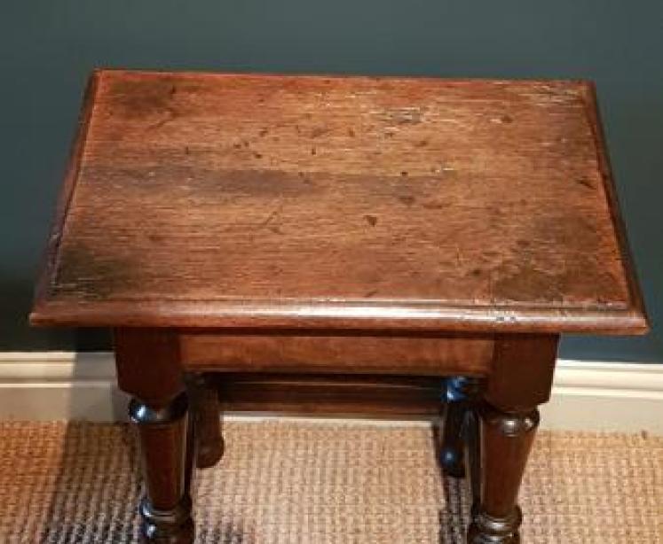 George I Style Oak Joint Stool - Image 5