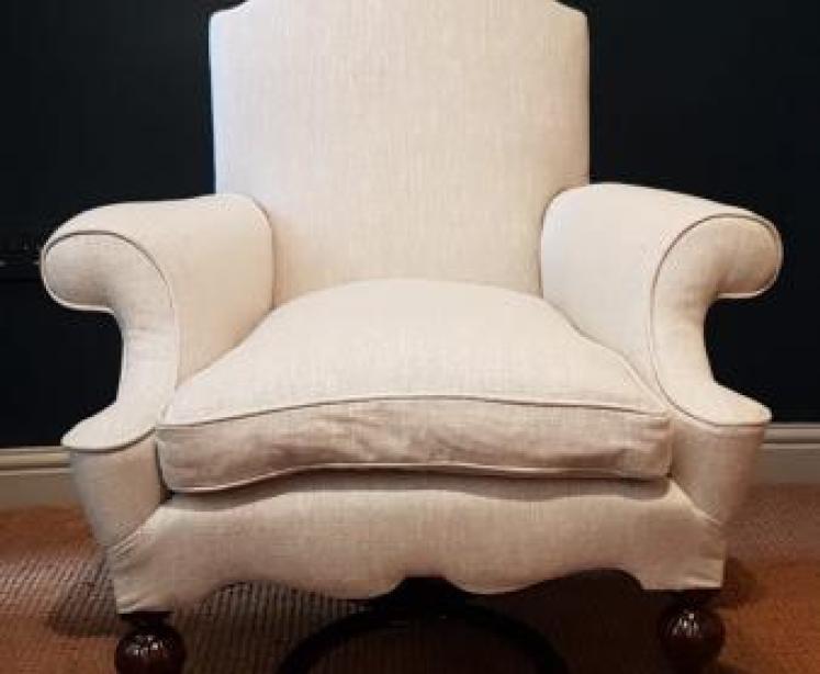 Matching Pair of William & Mary Style Armchairs - Image 2