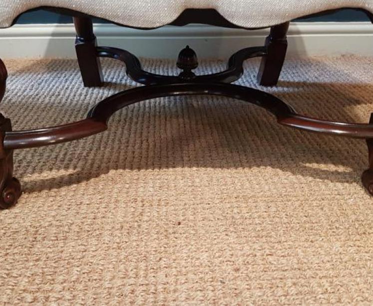 Matching Pair of William & Mary Style Armchairs - Image 6