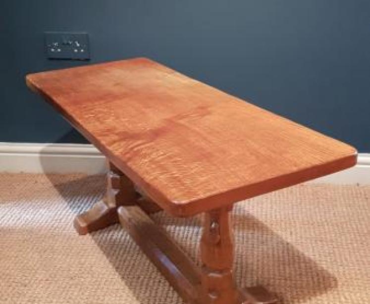 Thompson's of Kilburn Mouseman Coffee Table - Image 3