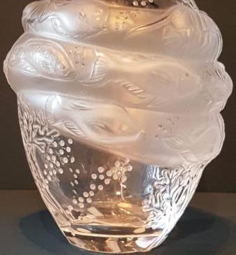 Lalique Tarpon Fish Vase