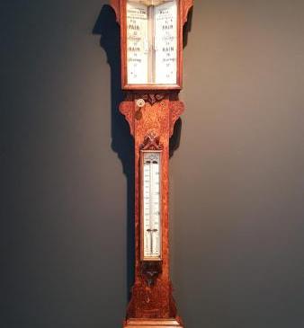 Impressive Victorian Hull Stick Barometer