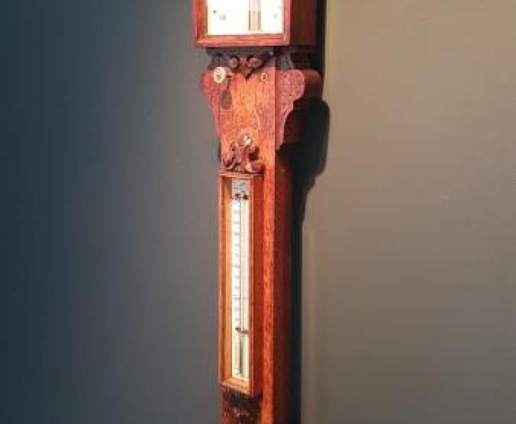 Impressive Victorian Hull Stick Barometer - Image 2
