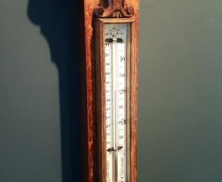 Impressive Victorian Hull Stick Barometer - Image 5