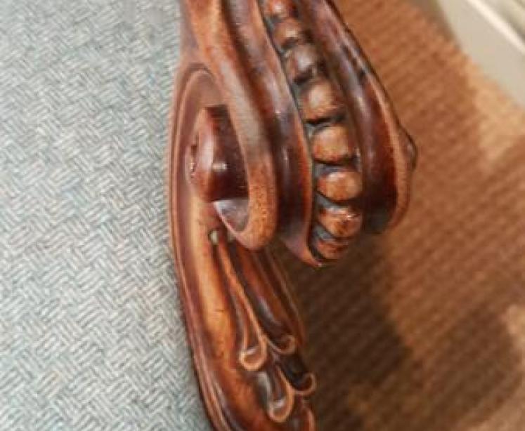 Victorian Walnut Framed Open Arm Chair - Image 3