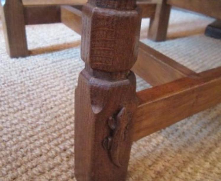 Superb Oak 'Lizardman' Dining Room Suite - Image 5