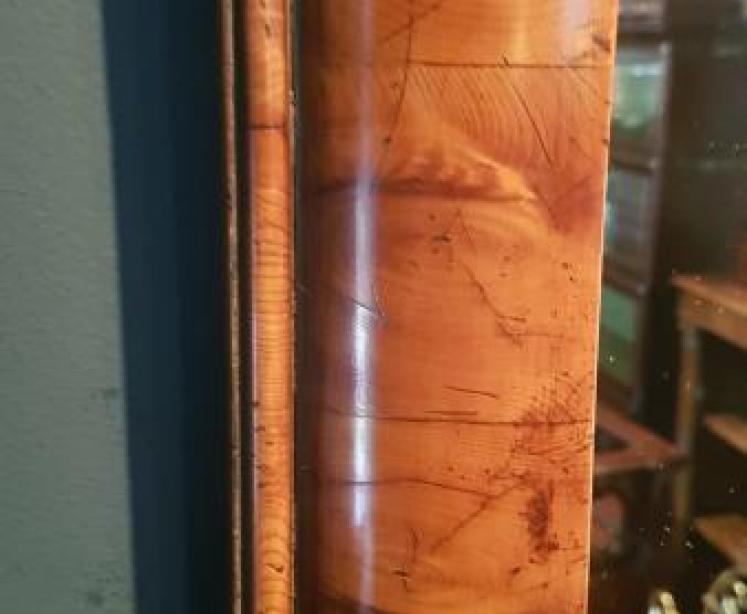 Edwardian Oyster Veneer Cushion Frame Mirror - Image 3