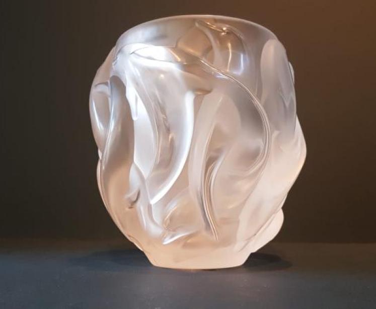 Lalique Dolphins Vase - Image 1