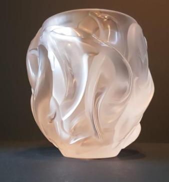 Lalique Dolphins Vase