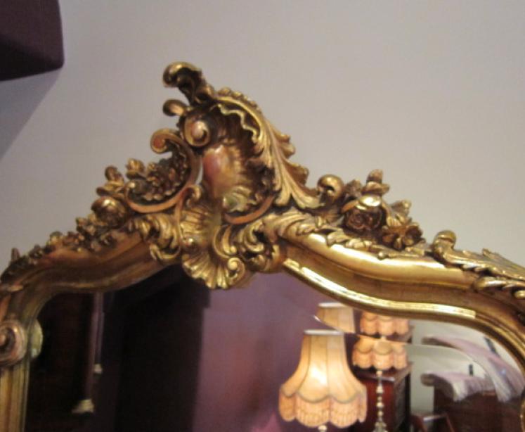 Impressive Early Victorian Timber Gilt Wall Mirror - Image 2