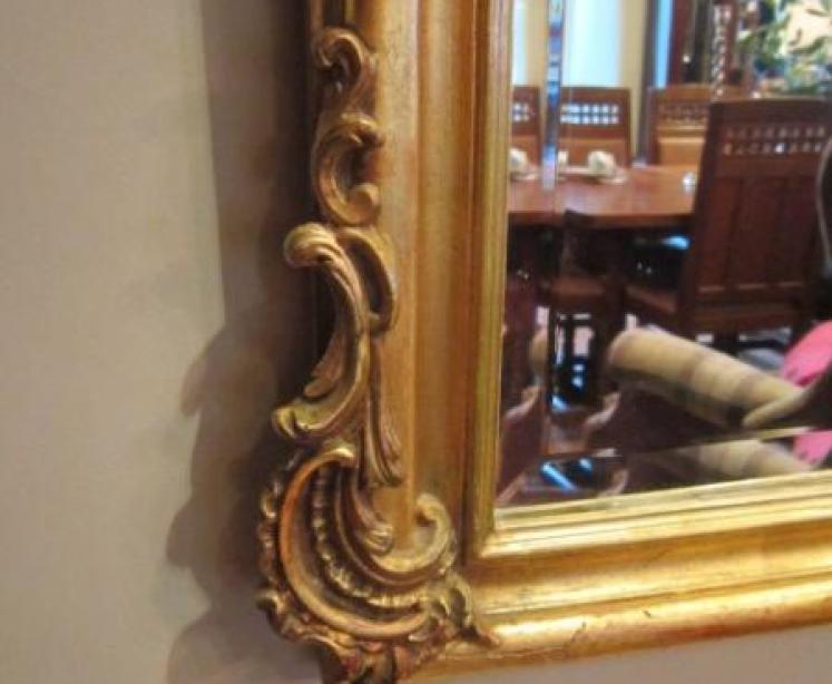 Impressive Early Victorian Timber Gilt Wall Mirror - Image 3