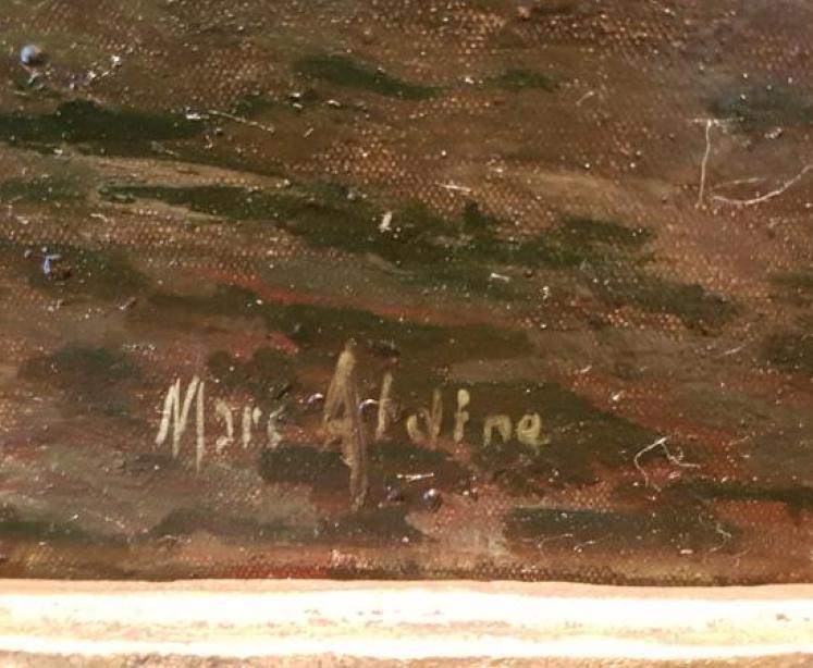 Fine Oil on Canvas By Marc Aldine (Bouvard Snr) - Image 4