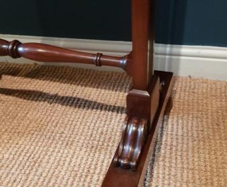 Antique Mahogany Bevelled Glass Cheval Mirror - Image 2