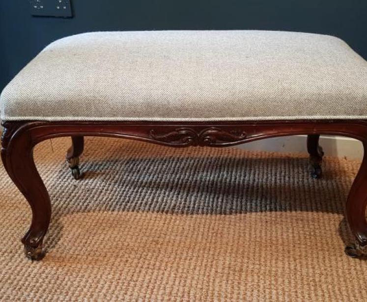 Early Victorian Rosewood Stool - Image 1