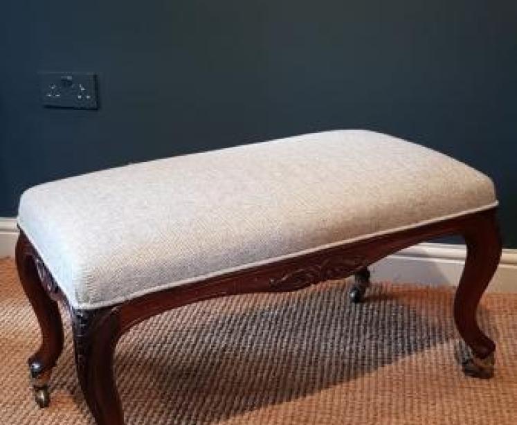 Early Victorian Rosewood Stool - Image 3
