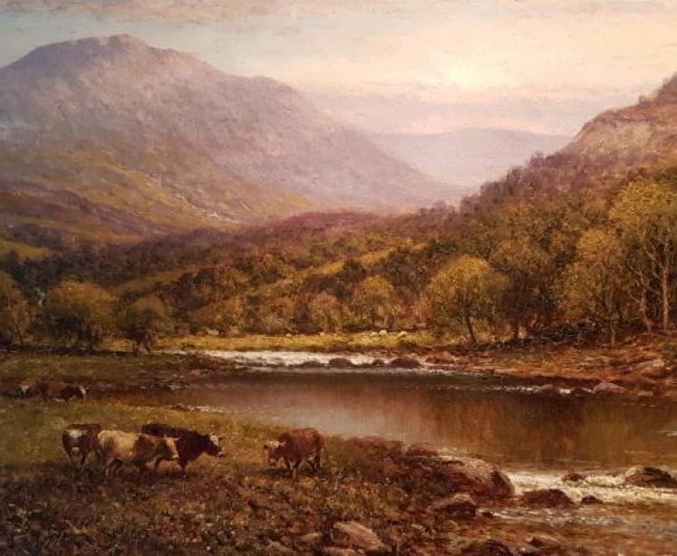 Fine Victorian Oil on Canvas by Alfred Glendening Senior - Image 3