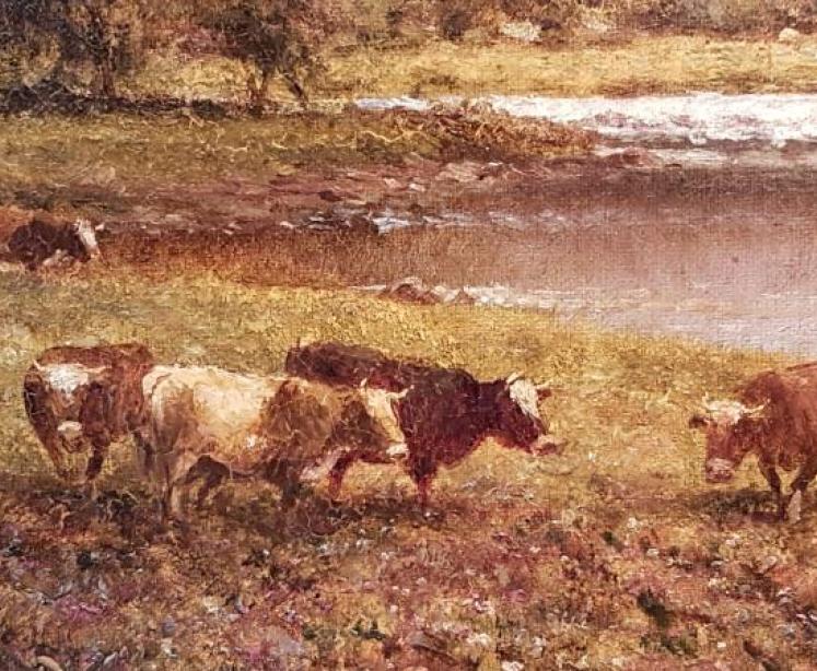 Fine Victorian Oil on Canvas by Alfred Glendening Senior - Image 5