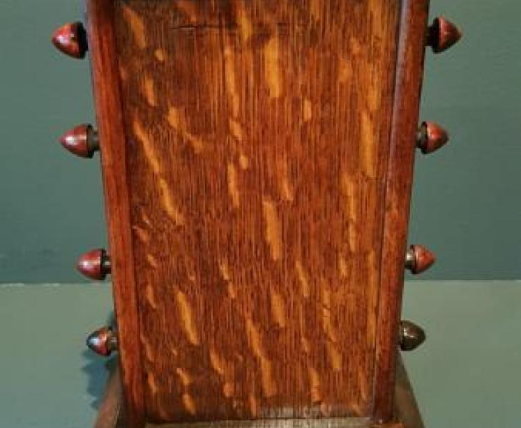 Late Victorian Solid Oak Perpetual Desk Calendar - Image 4