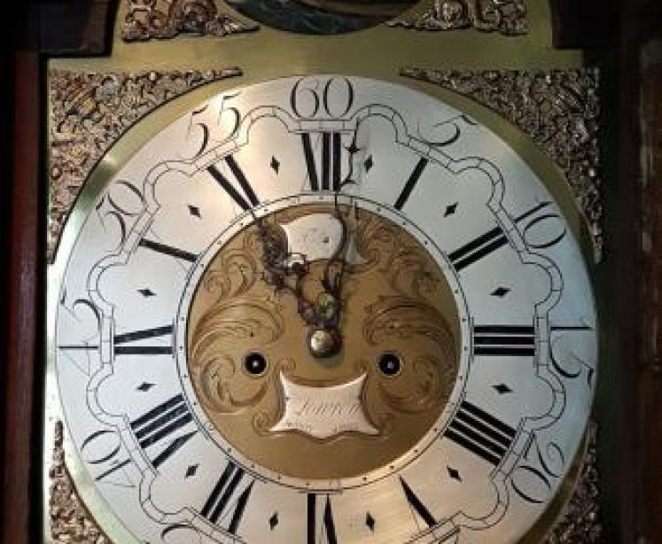 George III Mahogany Lowrey Whitehaven Longcase Clock - Image 2