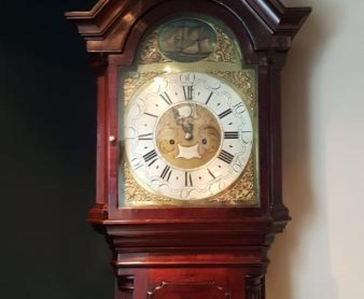 George III Mahogany Lowrey Whitehaven Longcase Clock - Image 7