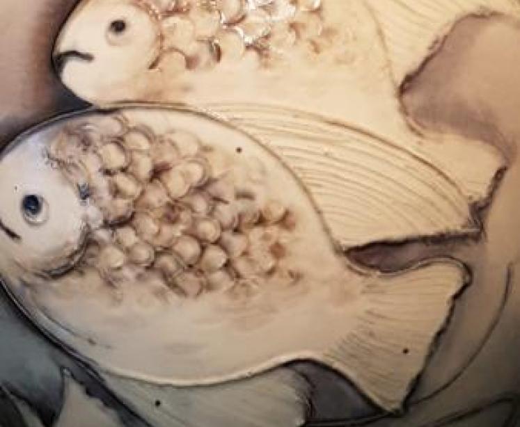 1920's Moorcroft Salt Glazed Fish Jug - Image 5