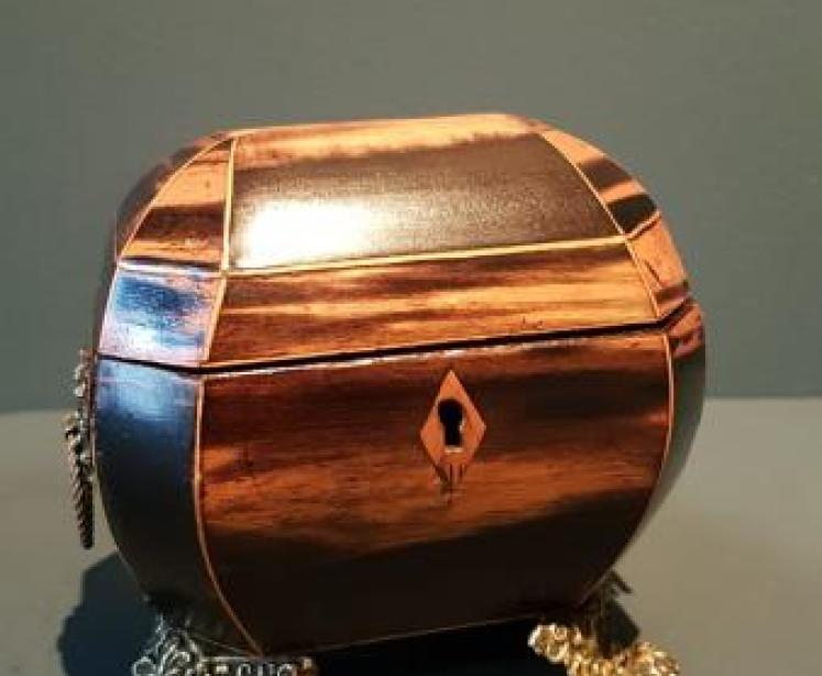 Unusual Regency Minature Tea Caddy - Image 1