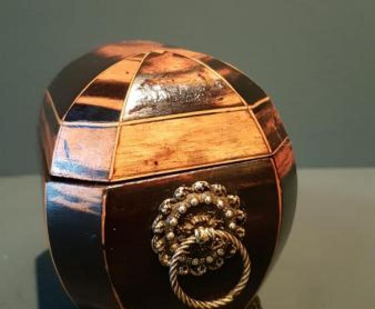Unusual Regency Minature Tea Caddy - Image 2