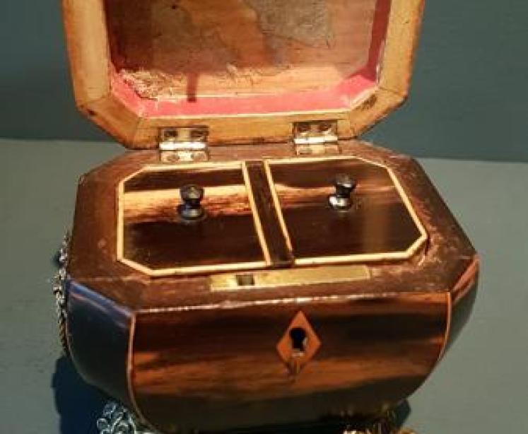 Unusual Regency Minature Tea Caddy - Image 3