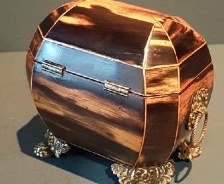 Unusual Regency Minature Tea Caddy - Image 7