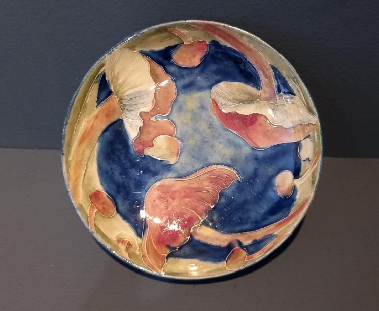 Moorcroft Claremont for Liberty Pedestal Bowl - Image 3