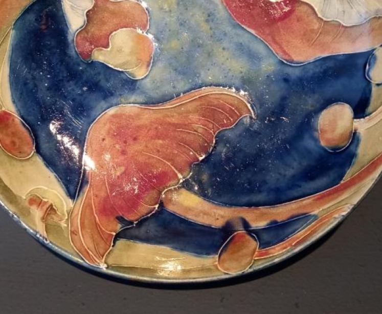 Moorcroft Claremont for Liberty Pedestal Bowl - Image 4